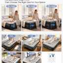 OhGeni 20" Queen Air Mattress (1-Pack) with Built in Pump, Inflatable Blow Up Bed, Upgraded Air Column Support for Enhanced Stability, Raised Height for Easy Entry & Exit, 650 lbs Capacity