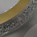 UOFUS 32W Gold LED Flush Mount Ceiling Light 15.7inch Modern Round Ceiling Light Fixture 3000K-6000K Super Bright Circle Ceiling Lamp for Bedroom Kitchen Bathroom Entryway Hallway Stairwell