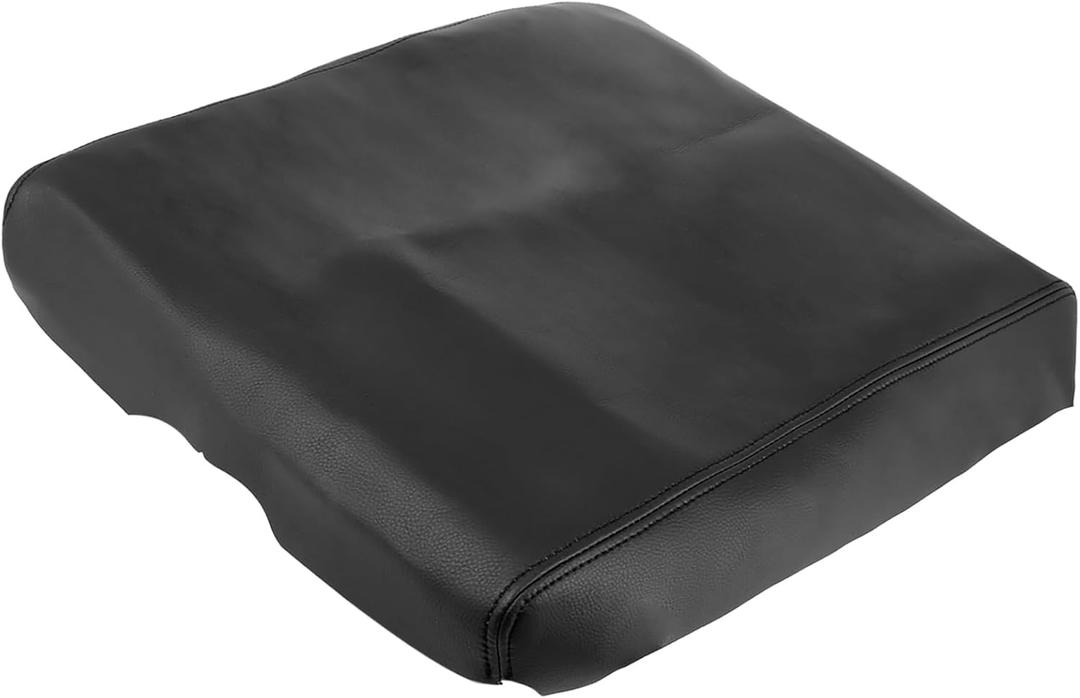 Car Center Console Lid Armrest Seat Box Cover Protector Replacement Microfiber Leather for Nissan Titan 2004-2014 Armrest Lid Not Included Black Durable Material