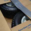 (2-Pack) 18" Tubeless Tires On Rims - 18x8.5-8 Tire and Wheel Assemblies - 4-Lug 4" Center - 2.83" Center Bore - Load Range B Max Tire Weight of 815 Lbs - Compatible with Alumacraft Boat Trailers