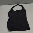 PINKMSTYLE Womens Padded Halter Tops Double Lined Sleeveless Tank Tops Built in Bra Backless Y2K Going Out Tops XS 