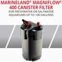 Marineland Magniflow Canister Filter For aquariums, Easy Maintenance,Black