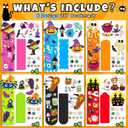 Halloween Crafts for Kids, 24 Pack Foam DIY Halloween Bookmarks Craft Kit, Ideal Halloween Party Favors,Trick or Treat Gifts,Classroom Activity Supplies