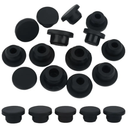 GORGECRAFT 11PCS 5 Sizes 16/17/18/19/20mm Inner Diameter Silicone Salt and Pepper Shaker Stoppers Reusable Black Replacement End Plug Insert Bottle Inner Plugs for Cosmetic Glass Bottle Pipes