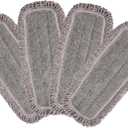 Microfiber Mop Pads 4 Pieces for Floor Cleaning,Fit CLEANHOME Dust Mop: B09PBPGSJ3, Twisted Microfiber Replacement Pads (Dark Grey)