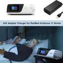 65W 24V 2.71A Power Supply Charger Compatible with ResMed AirSense 11 AutoSet Elite CPAP Air11 65W 39205 E1399 ResMed 390010 R390-7230 Power Cord resmed airsense 11 Charger