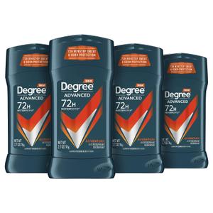 Degree Men Antiperspirant Deodorant Adventure Freshness and Odor Protection Deodorant for Men 2.7 Oz, (Pack of 4) Woodsy, Stick (2.7 Ounce (Pack of 4))