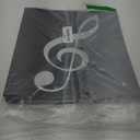 Sheet Music Folder, Letter Size Music Binder, 80 Pages Capacity, Writable Choir Folder, Fit 8.5 x 11 Paper, Black