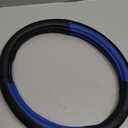 Skechers Air-Cooled Steering Wheel Cover, Air Cool Mesh Leather Car Steering Wheel Cover Universal Fit 14" 1/2-15" Car Wheel Protector for Men Women Fit Suvs, Vans, Sedans, Car, Trucks, Blue