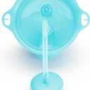 Munchkin Any Angle Weighted Toddler Straw Cups with Click Lock Lid, 10 Ounce, 2 Pack, Blue/Green