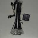 4-Pack 80LEDs Solar Christmas Snowflake Stake Lights, 8 Modes Solar Snowflake Christmas Decorations Outdoor Lights, Waterproof Outdoor Xmas Decorations for Garden Yard Pathway Walkway