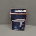 Conair Double Ceramic Travel Dryer with Concentrator & Folding Handle, 1875W Travel Blow Dryer with Smart Voltage Technology, Ionic Conditioning Fights Frizz, 3 Heat & 2 Speed Settings, White