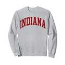 Retro Indiana Men Indiana Women Vintage Red Souvenir Tee IN Sweatshirt, Medium