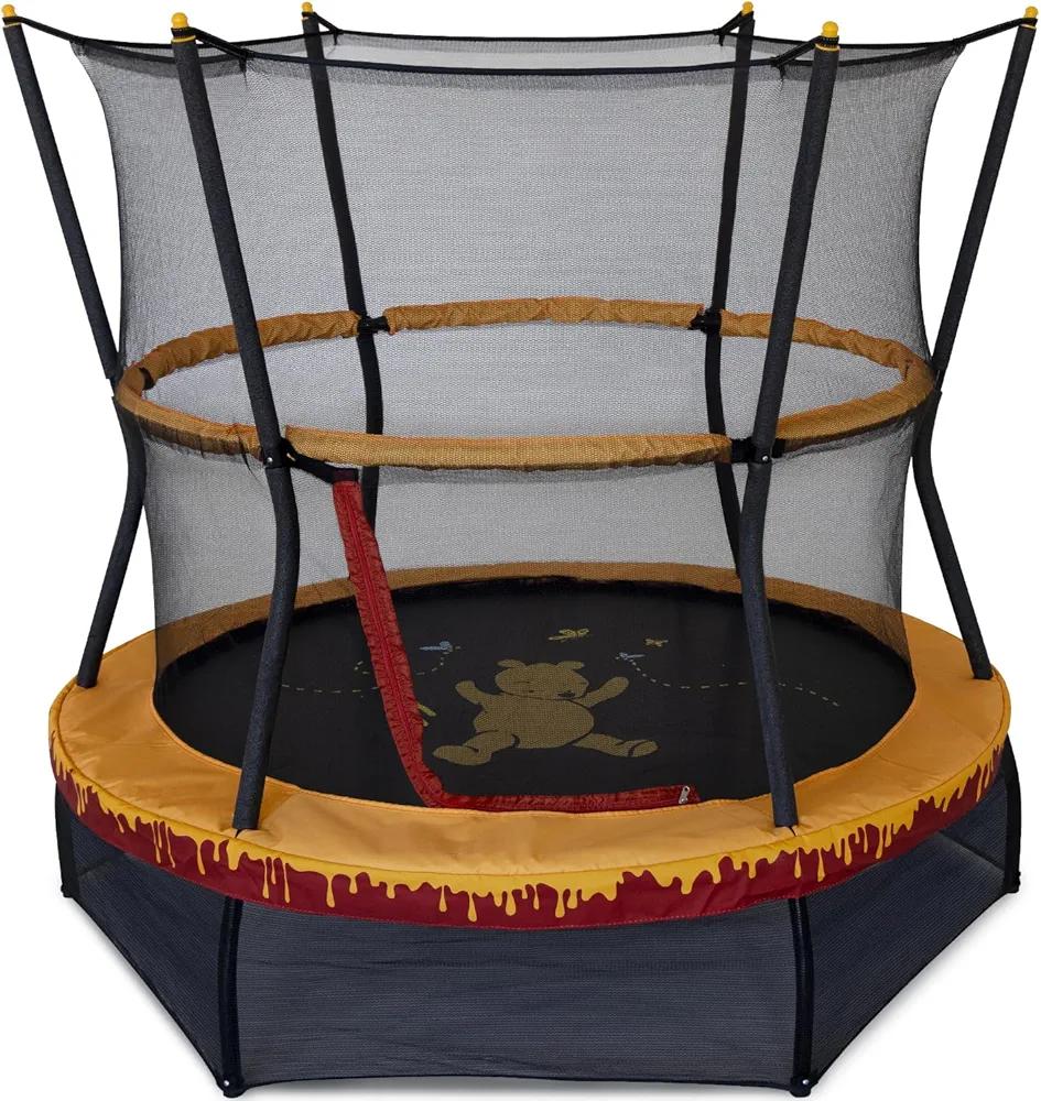 Skywalker Trampolines 60" No-Spring Design Mini Trampoline for Kids and Toddlers with Enclosure Net