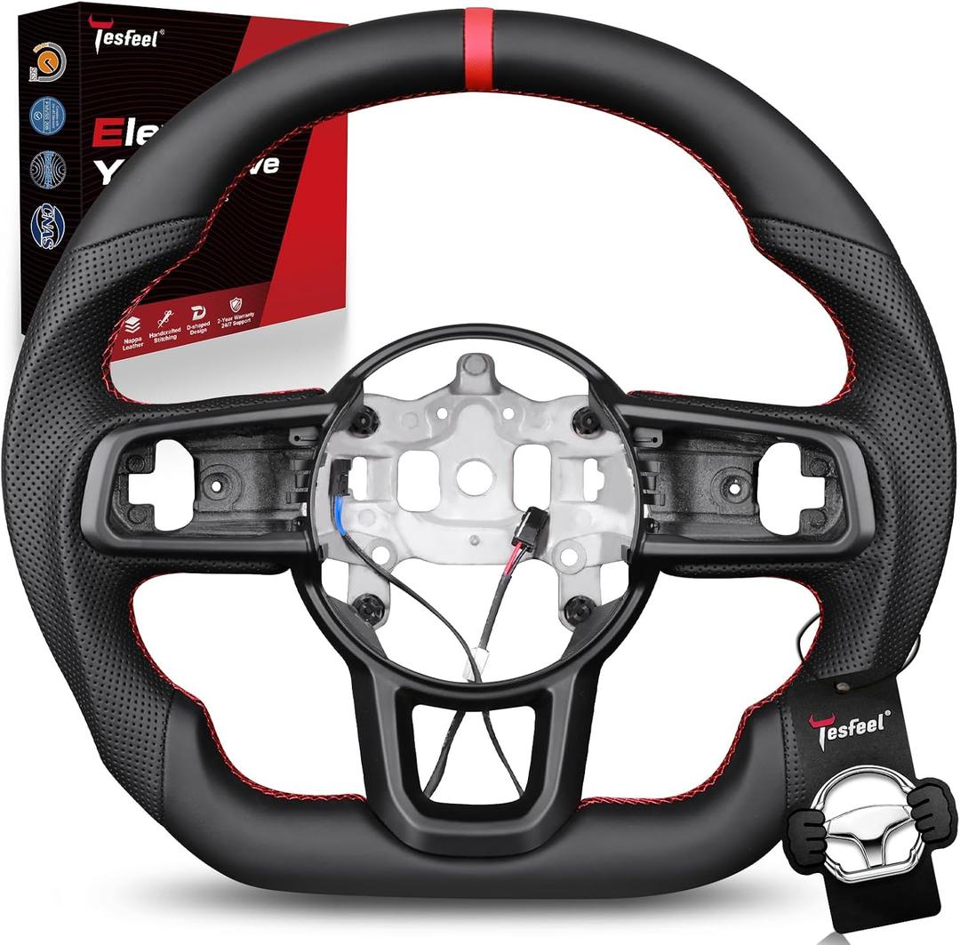Heated Nappa Steering Wheel for Jeep Wrangler JL 2018-2026