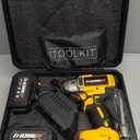 Cordless impact Wrenches - 590Ft-lbs (800N.m) Brushless 1/2 inch Impact Wrench, 3300RPM High Torque Impact Gun, 2 Battery, Charger & 5 Sockets, Power Impact Wrench for Car Home