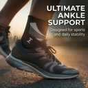 2PCS Ankle Brace Compression Support Stabilizer Lace-Up Sports Basketball nkle Stabilizer with Straps Men Women Adjustable Foot Ankle Orthopedic Compression Sleeve for Plantar Fasciitis Relief,Tendonitis,Sprained