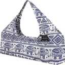 Large Yoga Mat Bag Yoga Bags and Carriers Fits All You Stuff Yoga Tote Bag with Yoga Mat Strap, Elastic Pockets and Zipper Pockets