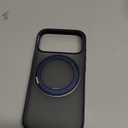 TORRAS 360 Magnetic Stand for iPhone 17 Pro Case, Ostand 3.0 [Fit for MagSafe][4X Mil-Grade Shockproof] Rotatable Kickstand Protective Cover, Camera Control Button, Translucent Deep Blue, O3 Fitness