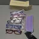 Gaoye 2.5 Reading Glasses for Women, 6 Pack Fashion Readers, Spring Hinge Eye Glasses, Blue Light Reading Glasses