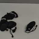 YAODHAOD Dog Shoes for Winter, Dog Boots & Paw Protectors, Fleece Warm Snow Booties for Puppy with Reflective Strip Anti-Slip Rubber Sole for Dogs, Size 7: 2.3"x1.9" (L*W),Black