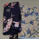 Celley 3 Pack Adult Bibs for Eating with Crumb Catcher Washable and Reusable Clothing Protectors for Elderly Women