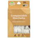 Biosmart Compostable Mini Forks, PLASTIC CUTLERY