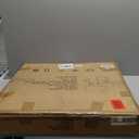 Garden 4 you Nesting Coffee Table, 23.6" Round Coffee Table Set of 2, Wooden Nesting Table Set with Metal Frame, Side Tables for Living Room Bedroom Balcony, Black