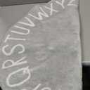 nuLOOM Kids Washable Round Alphabet Area Rug, 4' Round, Blue