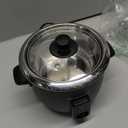 Elite Gourmet ERC003B Electric Rice Cooker with Automatic Keep Warm Makes Soups, Stews, Grains, Hot Cereals, 6 Cups Cooked (3 Cups Uncooked), Black