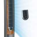 Lasko Wind Curve Oscillating Tower Fan, Fresh Air Ionizer, Timer, Remote Control, Portable Electric Fan for Indoor, Bedroom and Home Office Use, 42", Silverwood 2554