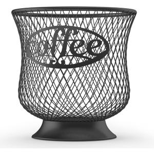 Coffee Pod Holder, Large Capacity K Cup Holder, Nespresso Pods Holder K Cup Organizer for Kitchen Countertop, Coffee Bar Accessories, Pod Holder for Keuring Espresso Capsule Coffee Creamer