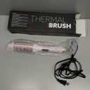 Nimmu Thermal Brush for Blowout Look, 1.5 inch Heated Round Brush, Curling Iron with 10 Temperature Control, Hot Styler Dual Voltage for Travel, Pink
