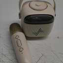 LENRUE Karaoke Machine for Kids, Birthday Gifts for Girls Boys Teens with Wireless Microphone, Colored Lights, Trendy Stuff Gifts for 3, 4, 5, 6, 7, 8, 9, 10 +Year Old (White)