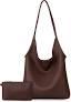 Montana West Slouchy Hobo Bags for Women Soft Designer Shoulder Purses Ladies Top Handle Handbag