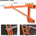 New Upgraded Adjustable Orange Ladder Jacks 2 Pack for Scaffolding Platform
