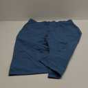 Willit Women's Capris Pants Cotton Yoga Capri Casual Lounge Pants Wide Leg Workout Sweatpants with Pockets 20" (3X-Large, Ocean Blue)