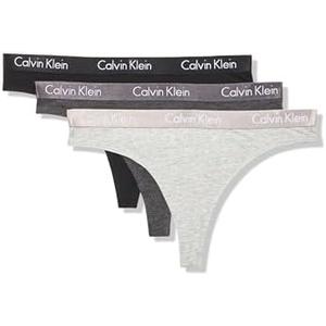 Calvin Klein womens Motive Cotton Multipack Thong Panty, 3 Pack M