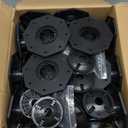 24-Pack Adjustable Decking Supports, with Replaceable 24-Pack Deck Block Heads for Tiles, 40-70mm Height Range, Plastic Pedestals Deck, Effortless Leveling & Drainage, Heavy-Duty Deck Foundation