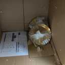 XIRYTUH 9.8” x 11.8”Amber Glass Pendant Lights with Brass Base, Vintage Stripe Ceiling Hanging Lamp, Adjustable Height Lighting Fixture for Kitchen Island Dining Room Bar(Amber)