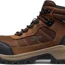 KEEN Utility Mens Skokie Waterproof Work Boots (Carbon Toe), Dark Earth/Black 10.5 Wide