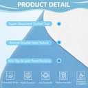 Incontinence Bed Pad Washable Waterproof, 34" x 52" Reusable Underpads for Adults Women Elderly Senior Pets, Leak Proof Pee Pads for Kids, Waterproof Sheet for Bed Couch Sofa Floor, Washable Puppy Pad