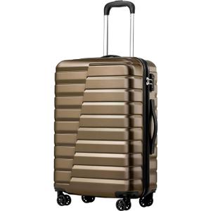 Coolife Luggage Suitcase Carry on Hardside PC+ABS Spinner TSA Lock Telescopic Handle L 28"
