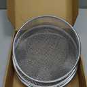 3PCS Soil Sifter for Gardening, Heavy Duty Rock Sieve Fits 5 Gallon Bucket, 1/4 Inch, 1/8 Inch, 2/5 Galvanized Garden Sifter Compost Dirt Sifter, Sand Gravel Sawdust