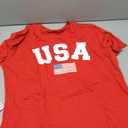 American Flag Shirts for Women: USA Flag Graphic Tee 4th July T Shirt Blouse Tops (XL)