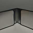 Silver Large 2 Pieces 2 Sided Stainless steel Splatter Guard for Frying Stove Top,Oil Splash Guard Cooking for Stove,Non Stick Foldable Splatter Screen