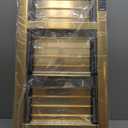 HillhutApex 3 Step Foldable Aluminum Step Ladder with Handgrip, Anti-Slip Pedal, 330 lbs Capacity, Lightweight & Portable for Home, Kitchen, Office, Garage (Gold)