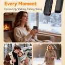 2 in 1 Hand Warmers Rechargeable, Magnetic Electric Hand Warmer 8000mAh USB-C, 3 Heat Levels up to 140F, Quick Heating Portable Hand Warmers, Gifts
