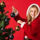 Sumind 6 Pcs Vintage Farmhouse Matte Metal Christmas Ball Ornaments Rustic Ball Ornaments Shatterproof Waterproof Neutral Christmas Tree Balls Textured Antique for Holiday Xmas Decor(Vintage)