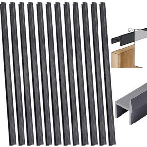 12 Pieces 16 Inch File Cabinet Rails PVC Drawer Hanging File Rails for Hanging 1/2 Drawer Sides Letter Size Storage Organizer